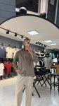 Gri Vizon Keten Karışımlı Casual Gömlek